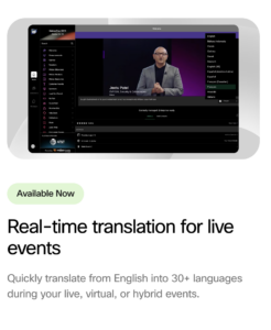 Cisco Webex.ai real-time translation capabilities