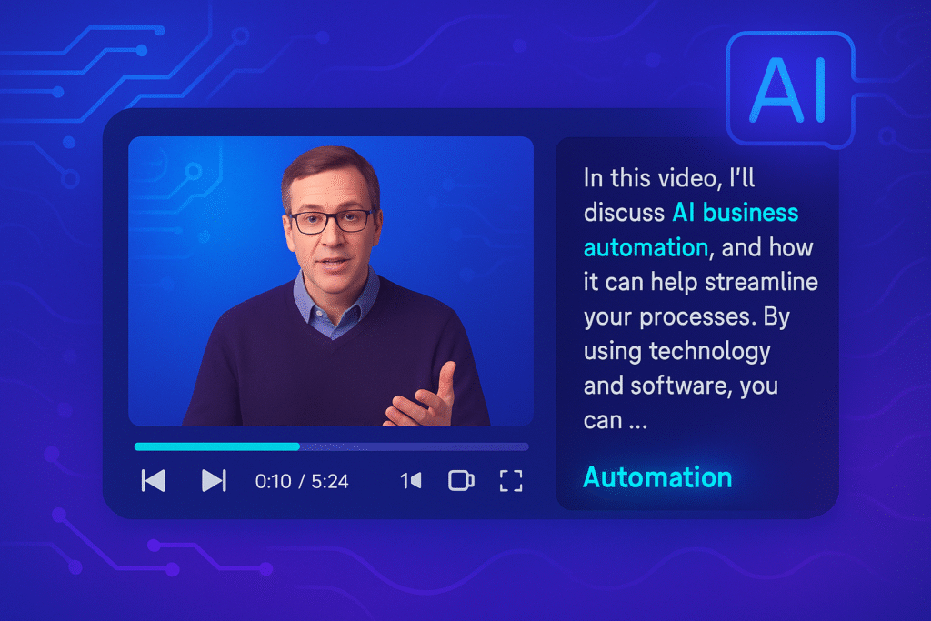 Beyond Subtitles: How AI-Driven Transcripts Enable Interactive Video Experiences