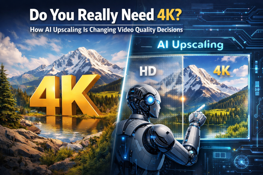 Do You Really Need 4K? How AI Upscaling Is Changing Video Quality Decisions