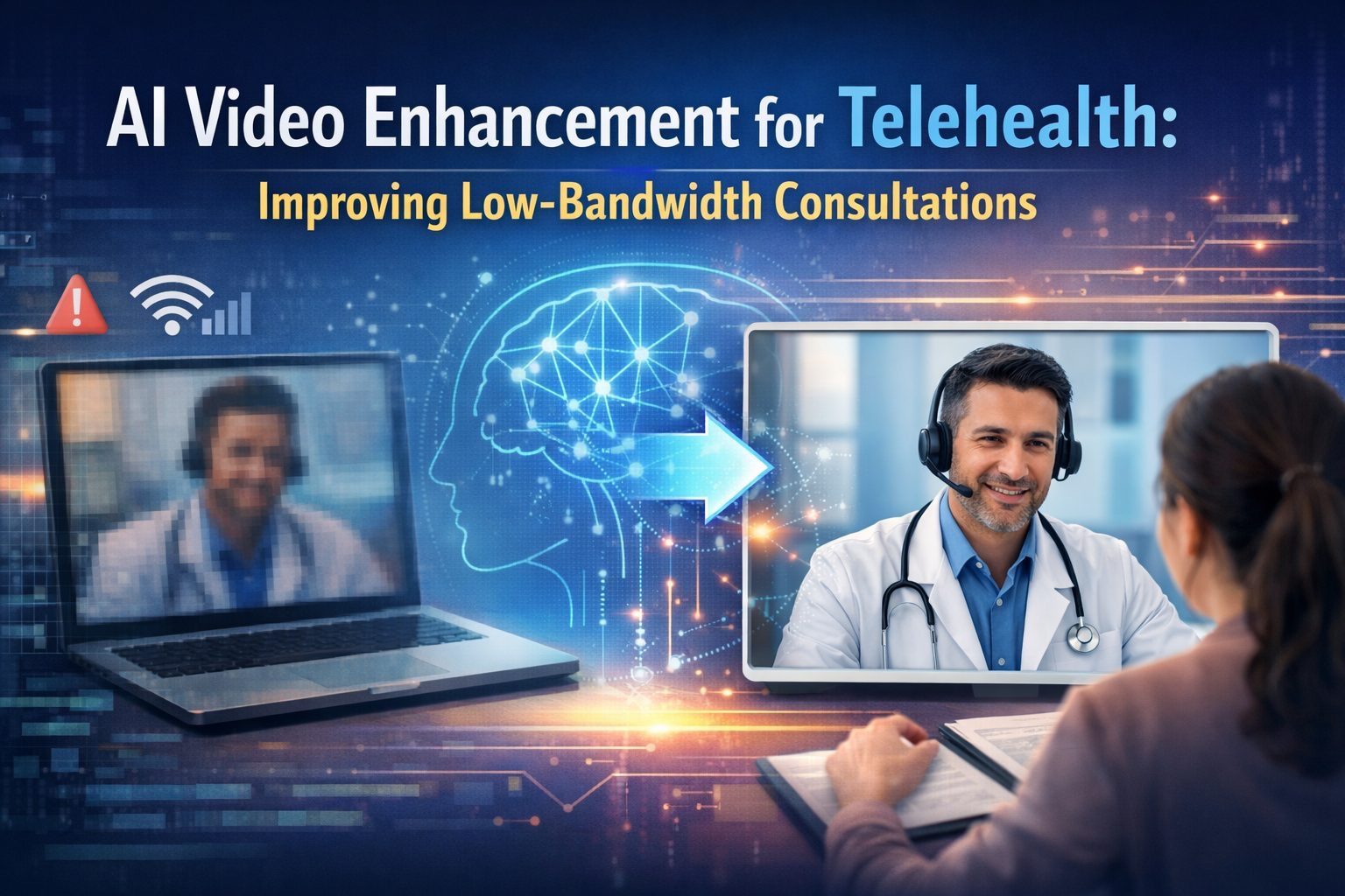 AI Video Enhancement for Telehealth: Improving Low-Bandwidth Consultations