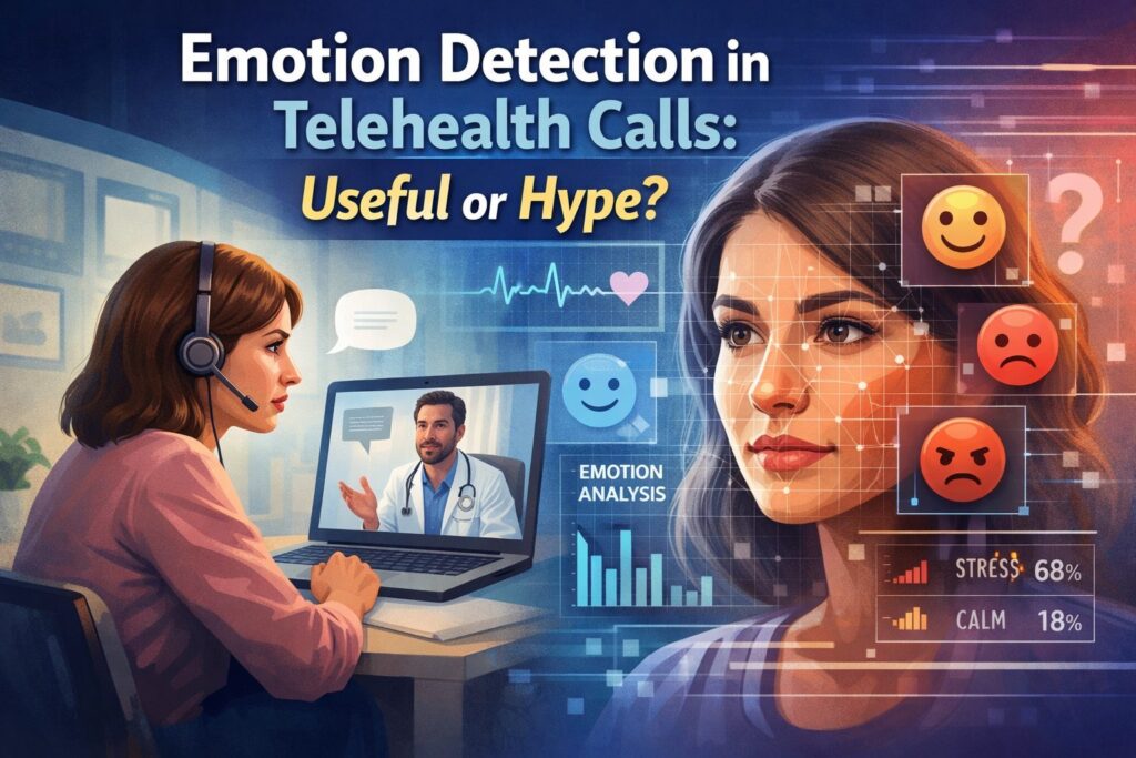 Emotion Detection in Telehealth Calls: Useful or Hype?