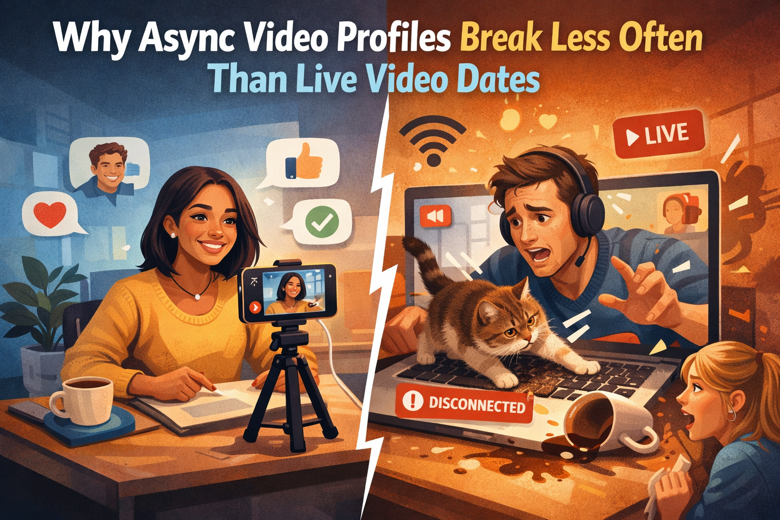 Why Async Video Profiles Break Less Often Than Live Video Dates