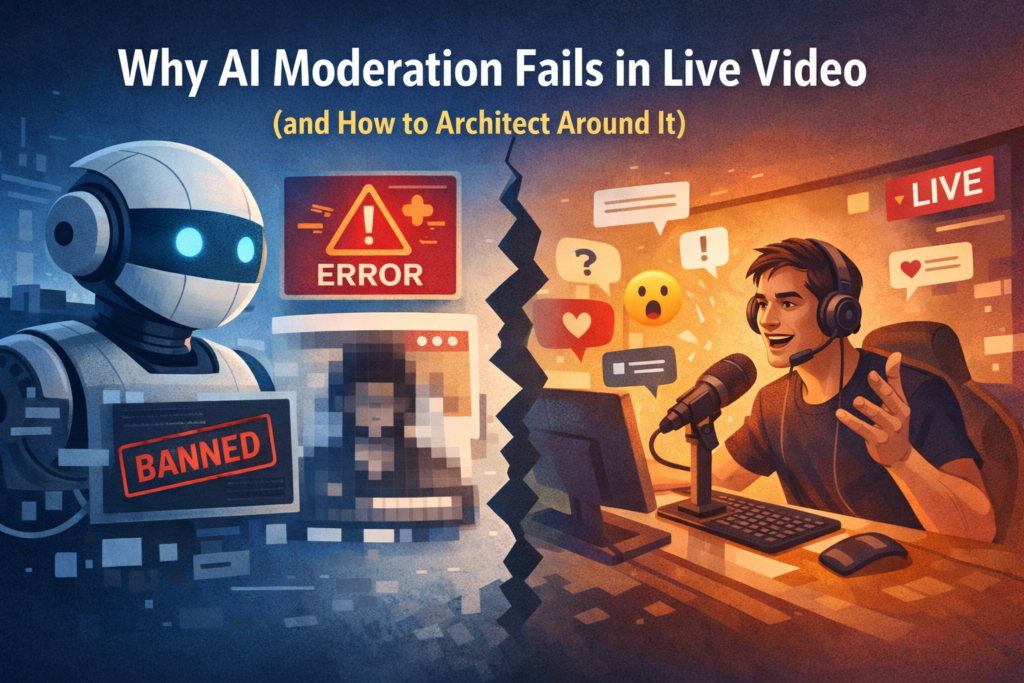 Why AI Moderation Fails in Live Video (and How to Architect Around It)