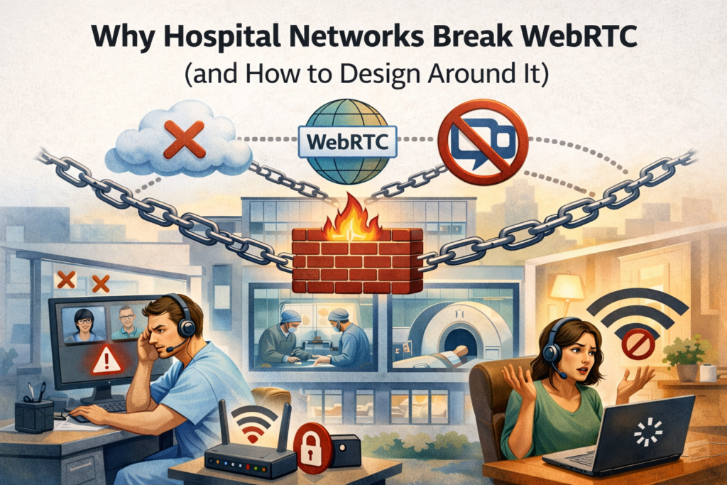 Why Hospital Networks Break WebRTC (and How to Design Around It)