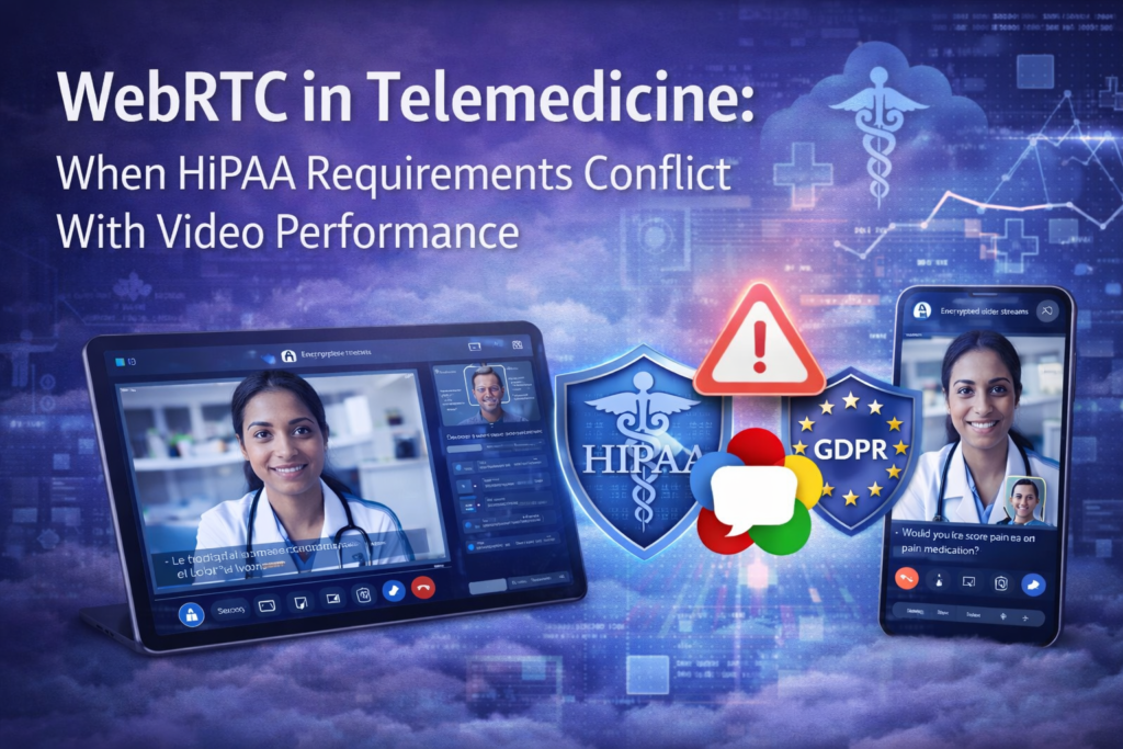 WebRTC in Telemedicine: When HIPAA Requirements Conflict With Video Performance