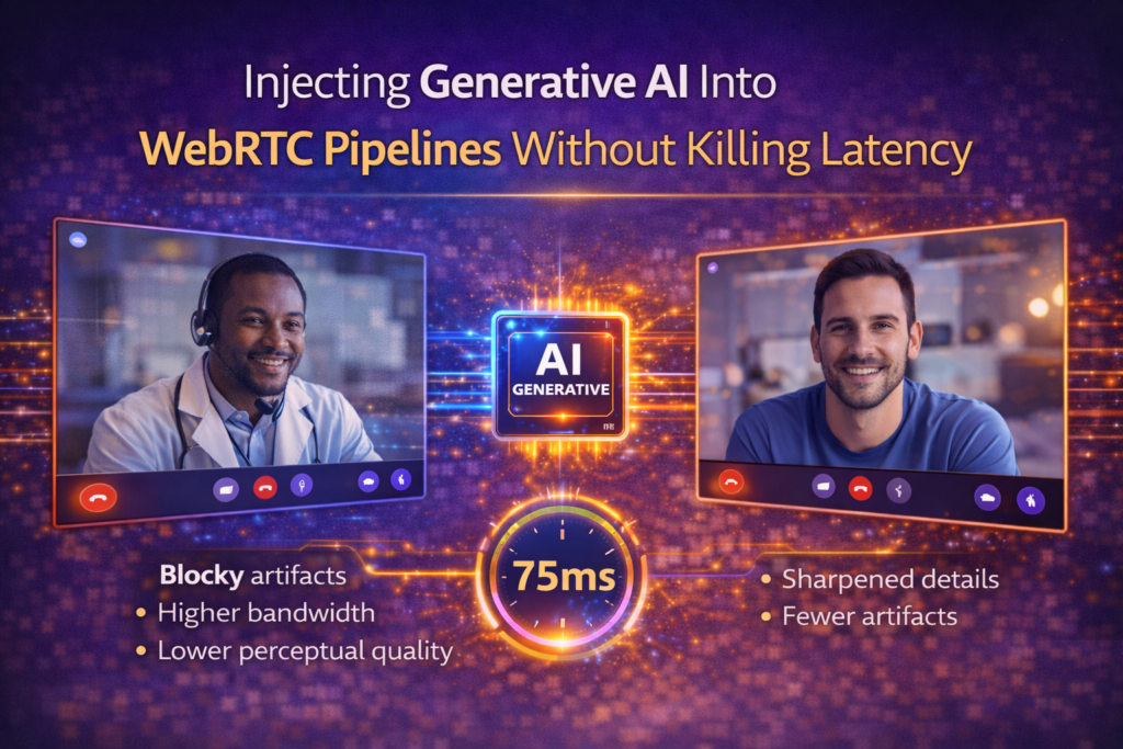 Generative AI in WebRTC Pipelines — Without the Latency Cost