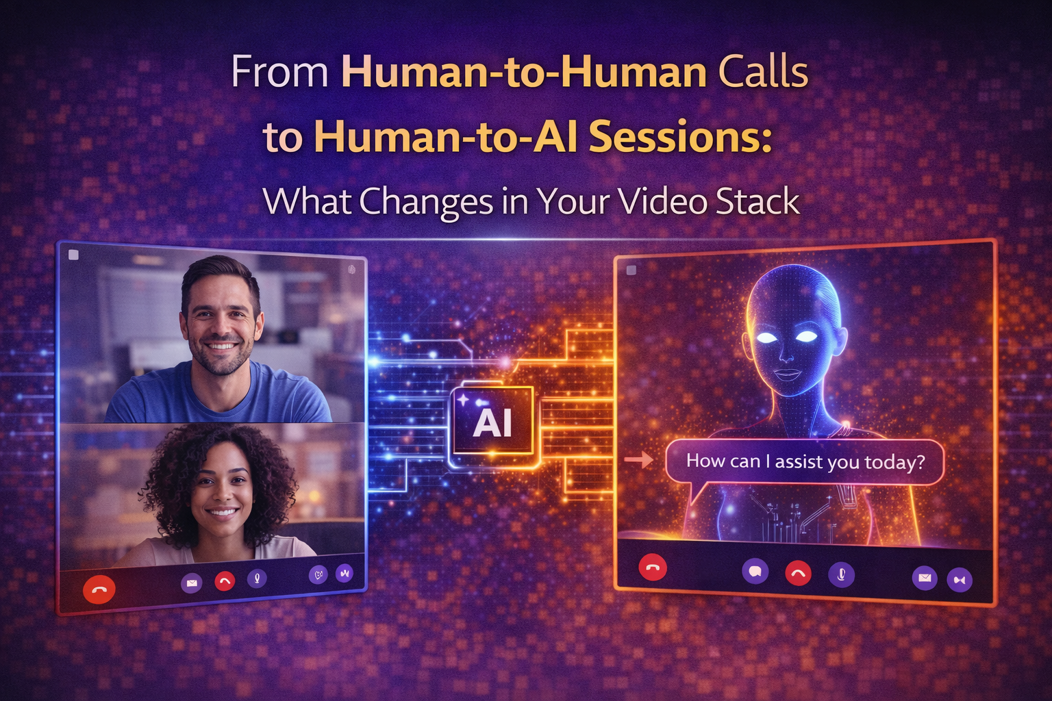 From Human-to-Human Calls to Human-to-AI Sessions: What Changes in Your Video Stack