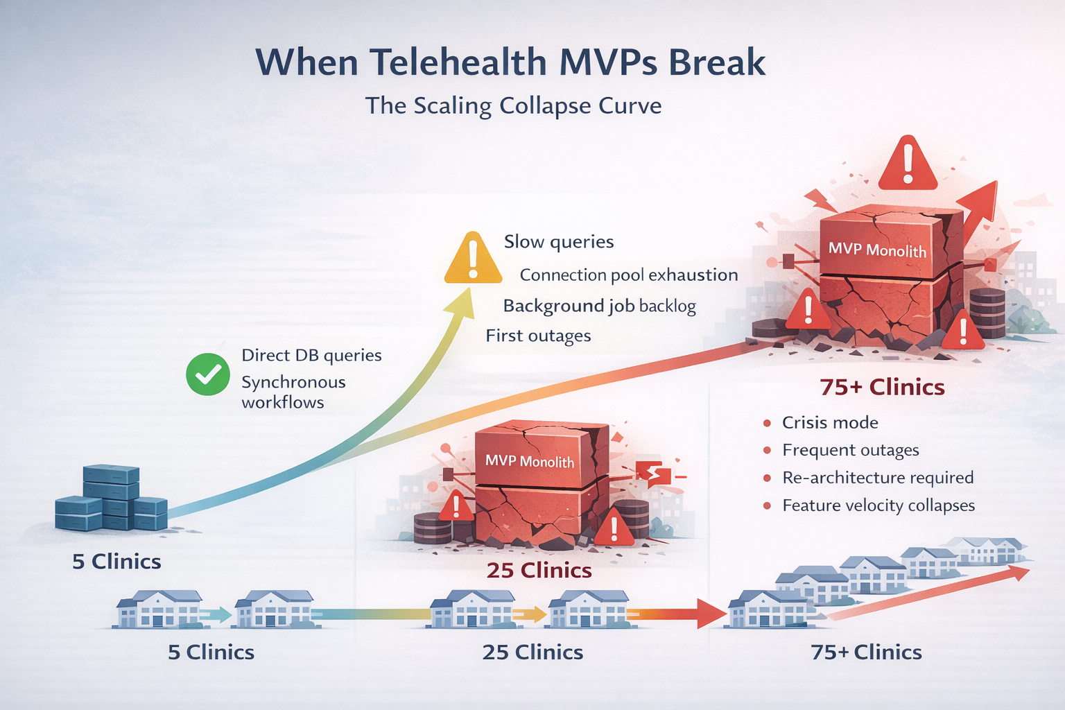 Why Telehealth MVPs Fail at Scale (And How to Fix It)