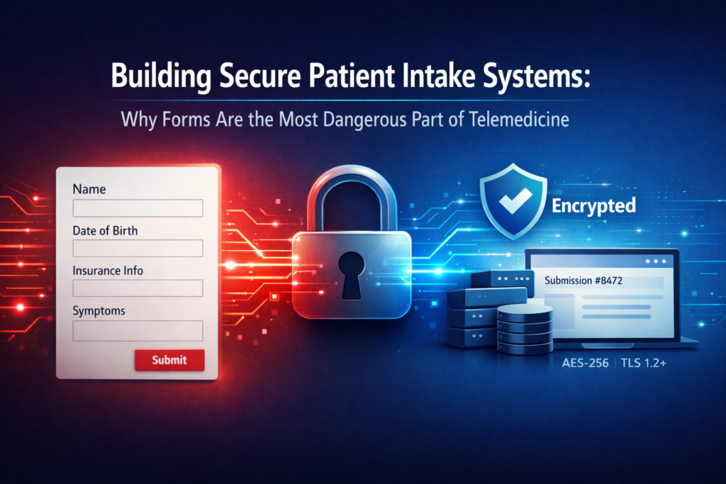 Telehealth Patient Intake Security: What CTOs Must Get Right