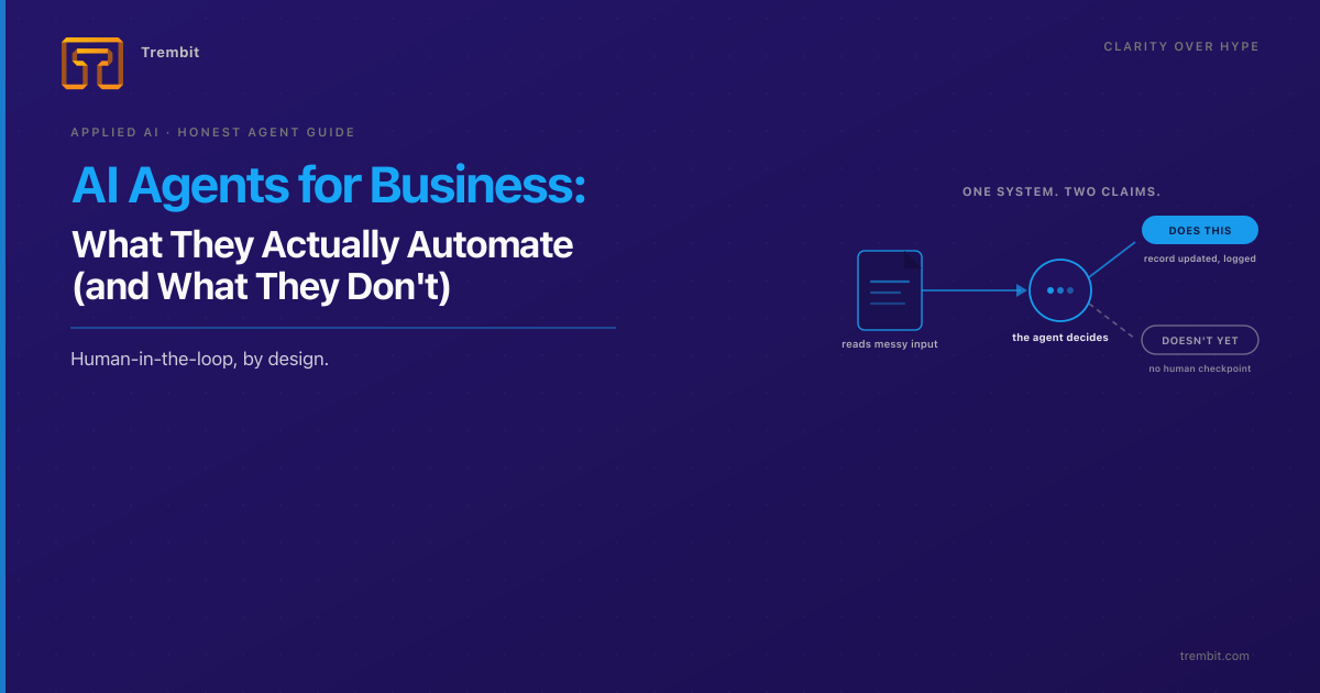 AI Agents for Business: What They Actually Automate (and What They Don’t)
