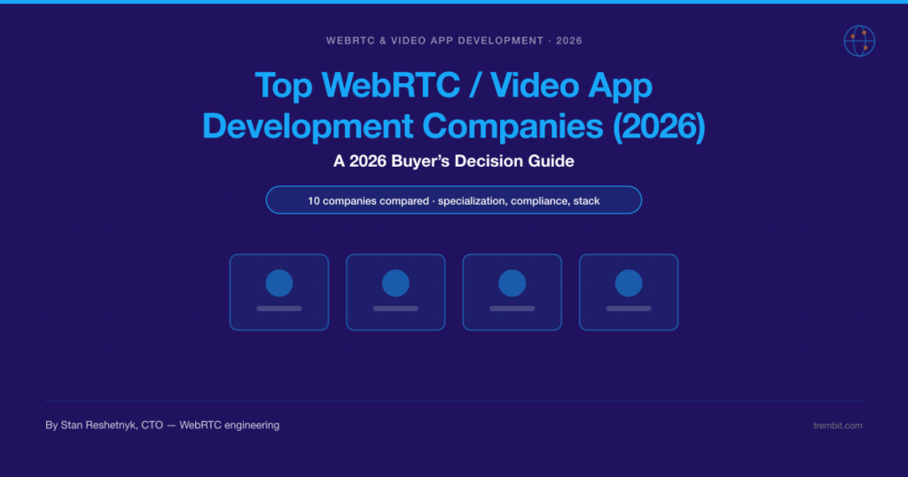 Top WebRTC / Video App Development Companies (2026)
