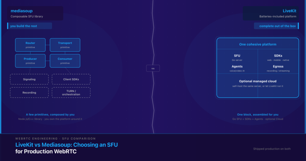 LiveKit vs Mediasoup: Picking the Right SFU for Your Product