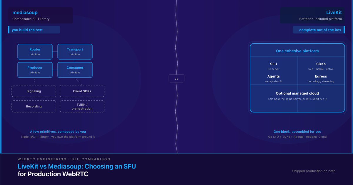 LiveKit vs Mediasoup: Picking the Right SFU for Your Product