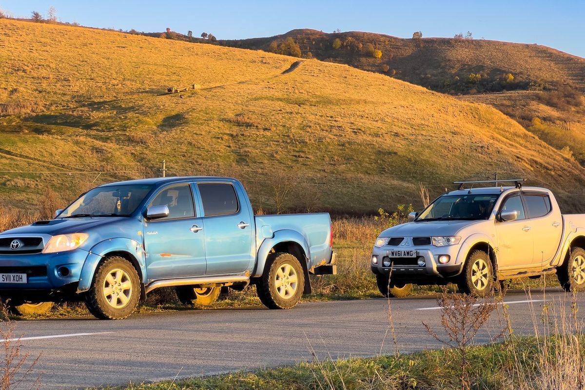 Vehicles en route to the frontline